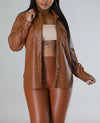 City Streets Faux Leather Top