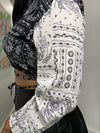 Paisley Crop Top