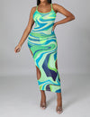 Lime Swirl Dress